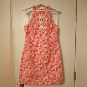 Lilly Pulitzer women’s sundress size 10. Classic, beautiful, bright pink, green